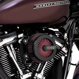 Vance & Hines VO2 Cage Fighter Air Intake Kit Black Contrast - 40366 For Harley Motorcycles 2017-2025