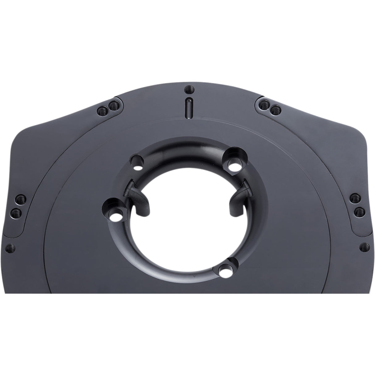 Arlen Ness Replacement Breather Bolt Cover Plate Inverted Method Clear Tear Sidekick Left Black - 600-052 For Harley Motorcycles 2017-2025