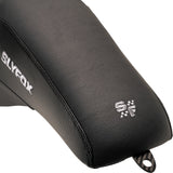 Slyfox The Drifter Seat Gray Logo Smooth Vinyl Carbon Fiber For Harley Touring 1997-2007