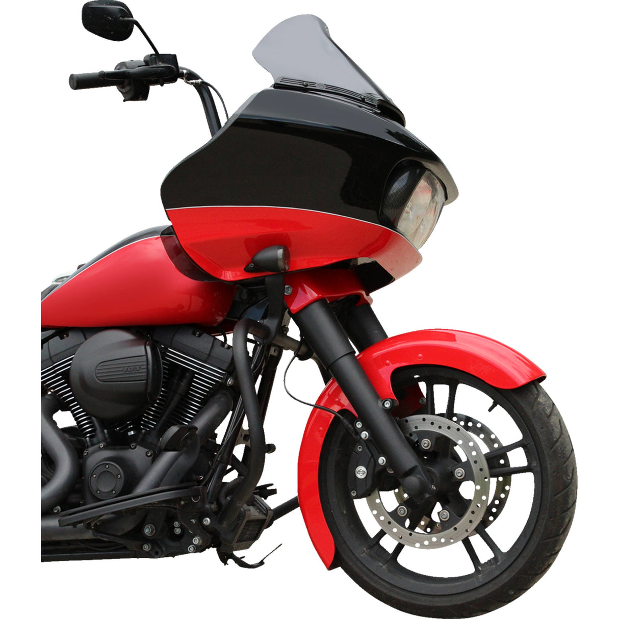Klock Werks Flare® Series Windshield Trim Logo Blacked Out - KWW-01-0582 For Harley Road Glide 2015-2025