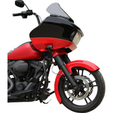 Klock Werks Flare® Series Windshield Trim Logo Blacked Out - KWW-01-0582 For Harley Road Glide 2015-2025