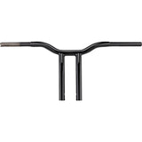 LA Choppers One-Piece Kage Fighter Handlebar Pullback 12" X 1-1/4" Black - LA-7369-12B For Harley Touring 2023-2026