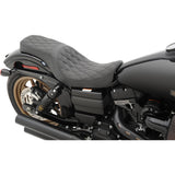DRAG SPECIALTIES 0803-0541 Predator 2-Up Seat double diamond - black - fx/fl '06-'17