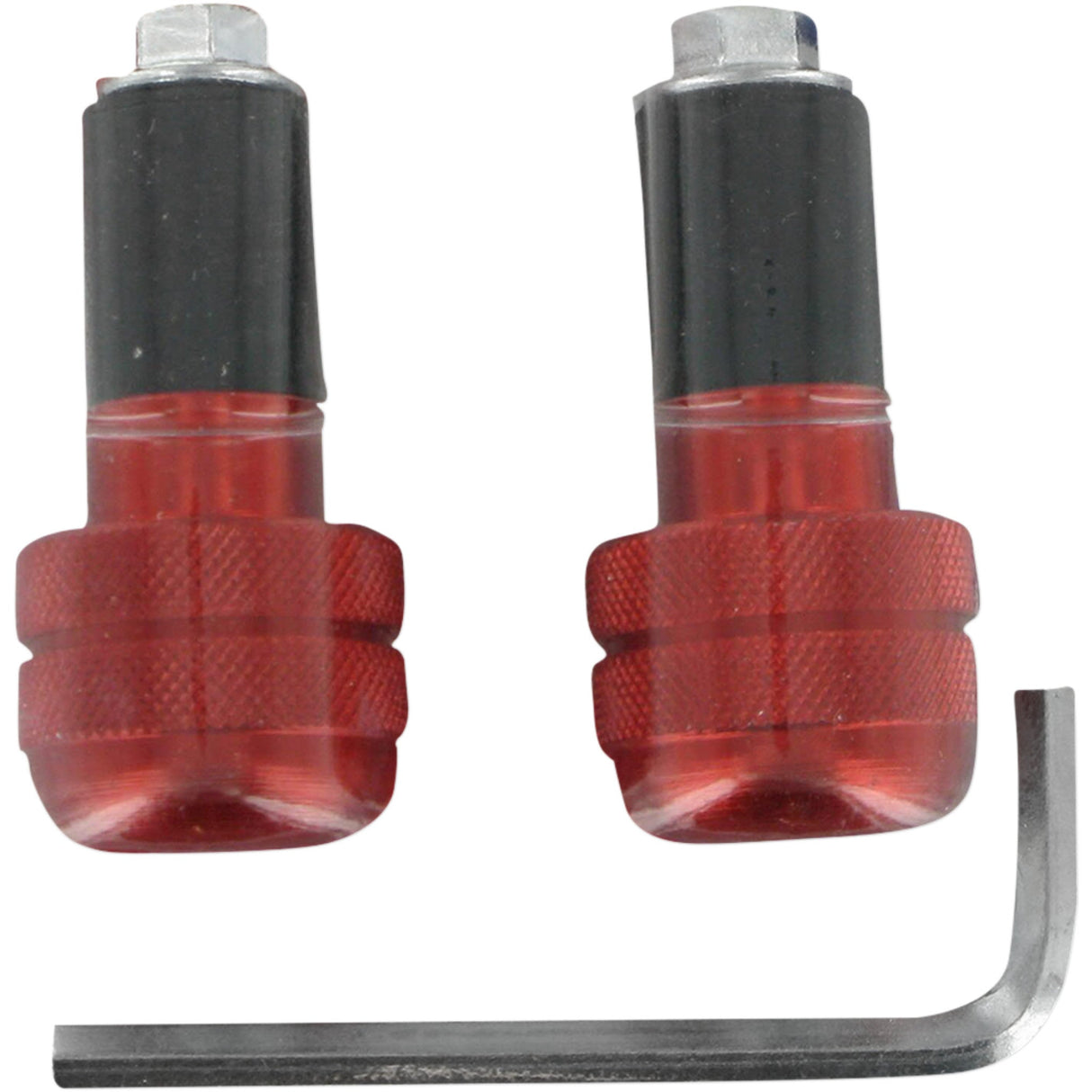 K&S TECHNOLOGIES 156006 15-6006 Anti-Vibration Handlebar End Bar End - Anti-Vibrating - Red