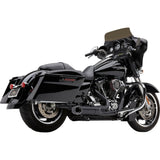 Cobra Turn Out 2-Into-1 Exhaust System Black - 6270B-1 For Harley Touring 2009-2016