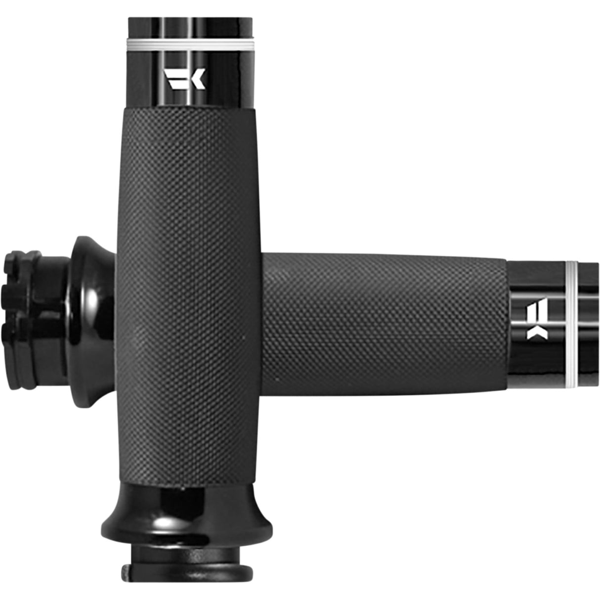 Khrome Werks Tracer Grips Custom Contour TBW Black - 500100 For Harley Motorcycles 2008-2024
