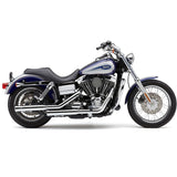 Cobra Neighbor Hater Slip-On Mufflers 3" Chrome - 6045 For Harley Dyna 1991-2017
