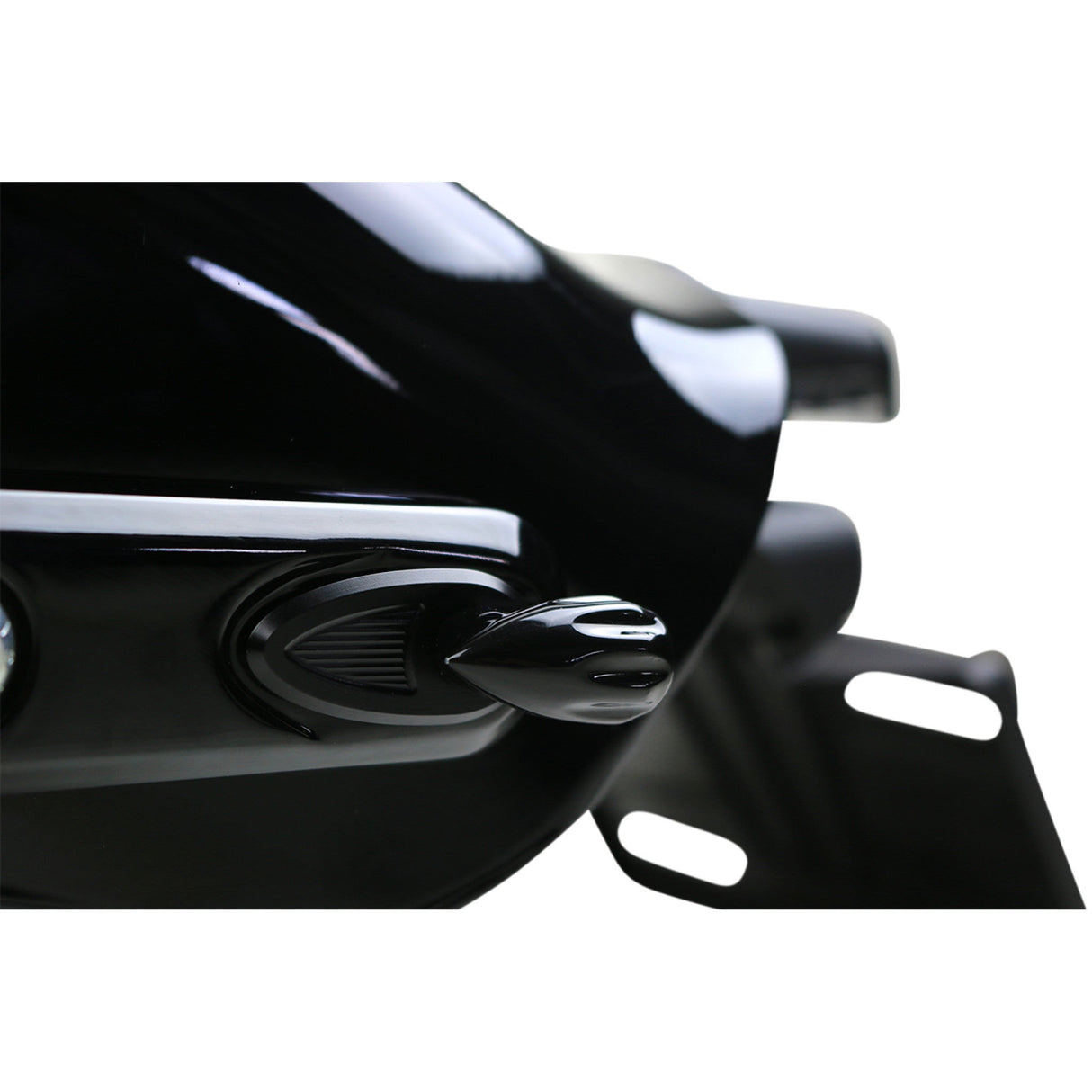 Kodlin USA Fender Struts Rear Turn Signal Adapter Cover Plates Rear Black - K68483 For Harley Softail 2018-2024