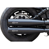 S&S Cycle Grand National Slip-On Mufflers Black Race Only - 4110-266-R For Indian Scout 2019-2023