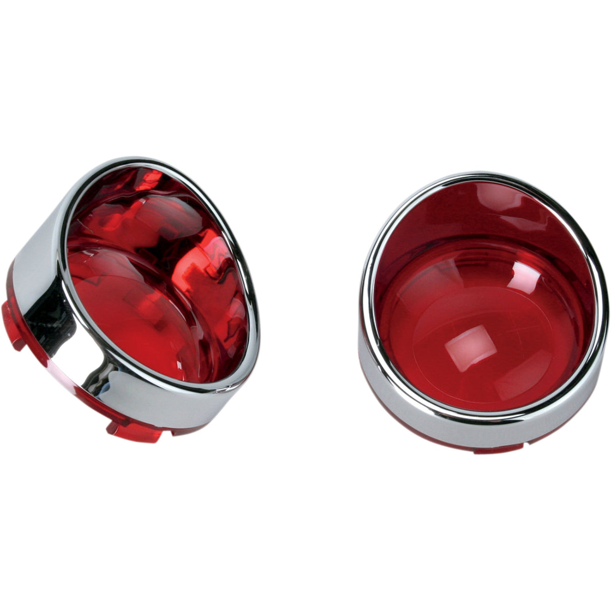 DRAG SPECIALTIES Visor-Style Bezel and Lens for Deuce-Style Turn Signals Bezel/Lenses