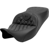 Saddlemen Roadsofa™ Seat Without Backrest Lattice Stitch Carbon Fiber - 808-07B-20600 For Harley Touring 2008-2024