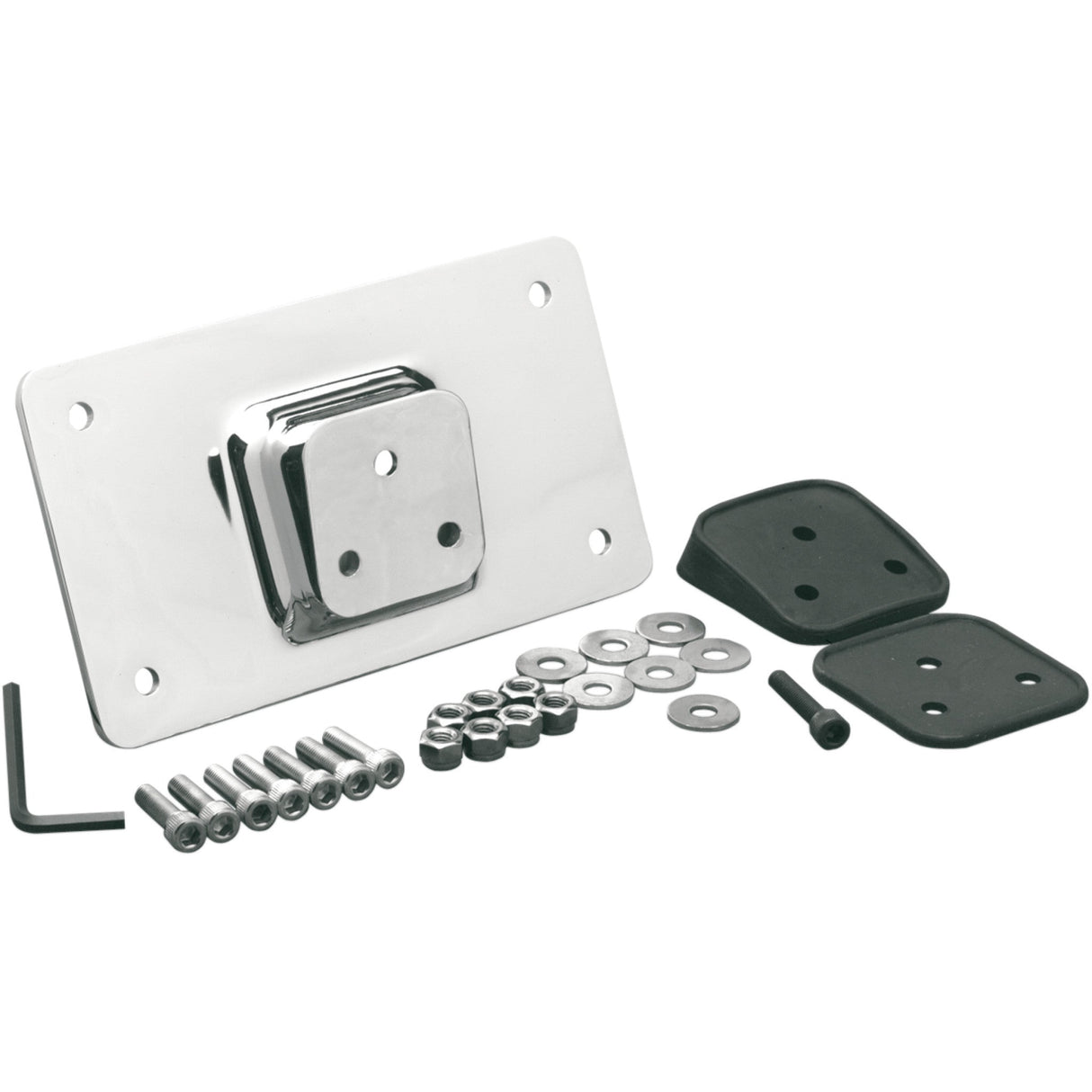 DRAG SPECIALTIES DS-720814 Fender License Plate Mount chrome