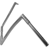 FAT Baggers INC. 1-1/4" EZ Install Flat Top Handlebar 16" Chrome - 708016 For Harley Motorcycles 2007-2025