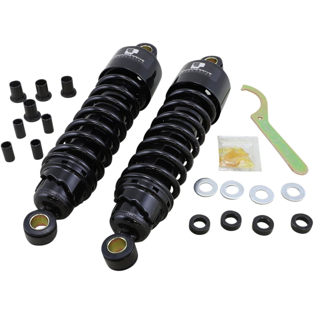 PROGRESSIVE SUSPENSION 1310-0473 412-4074B 412 Series Shocks — Black - 11.5" - Standard - Black - FLH/T