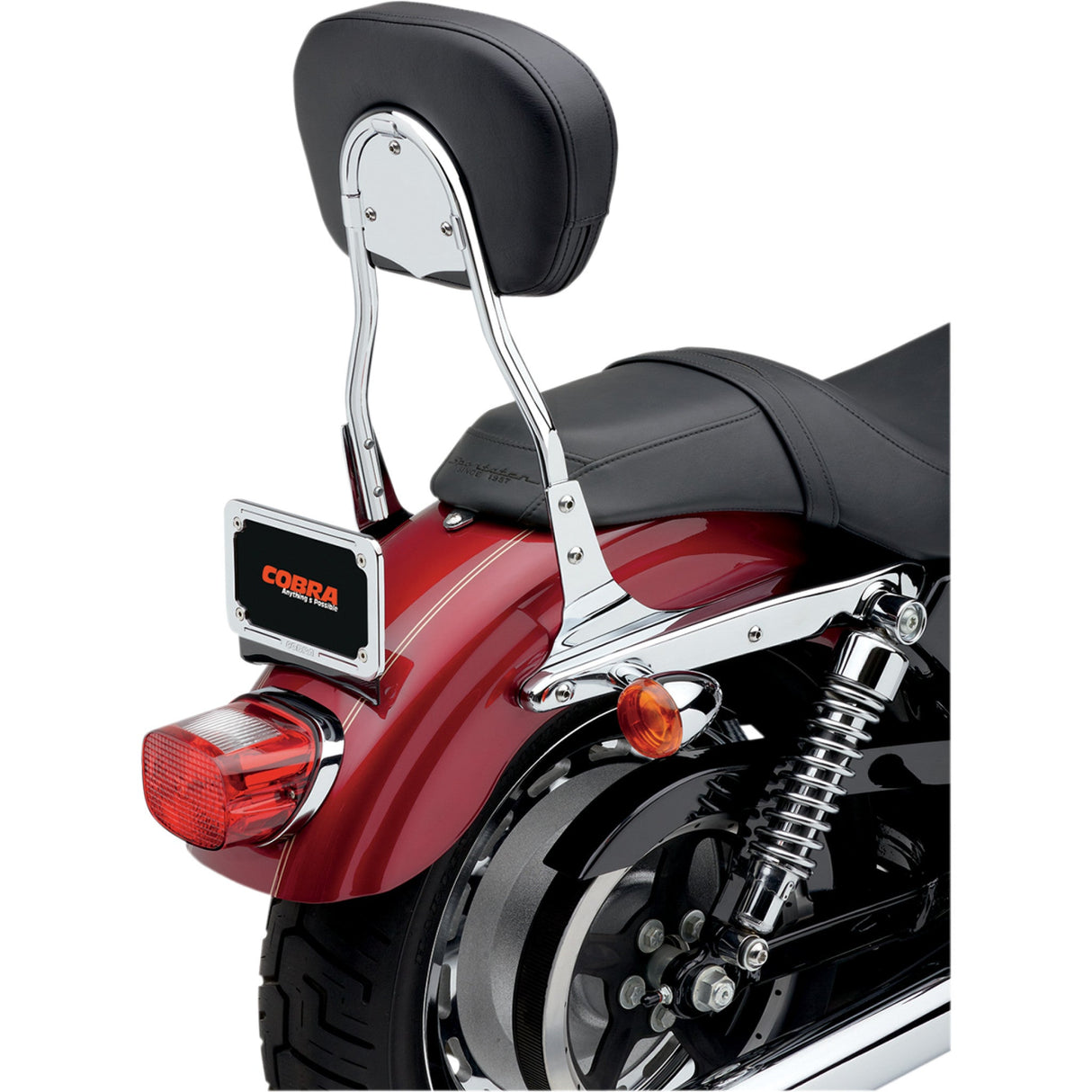Cobra Round Sissy Bar Short Flstf - 602-1301 For Harley Softail 2006-2017