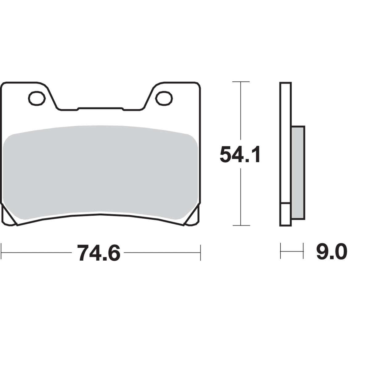 SBS 1721-1530 645HF HF Street Ceramic Organic Brake Pads HF Brake Pads - FZR 1000