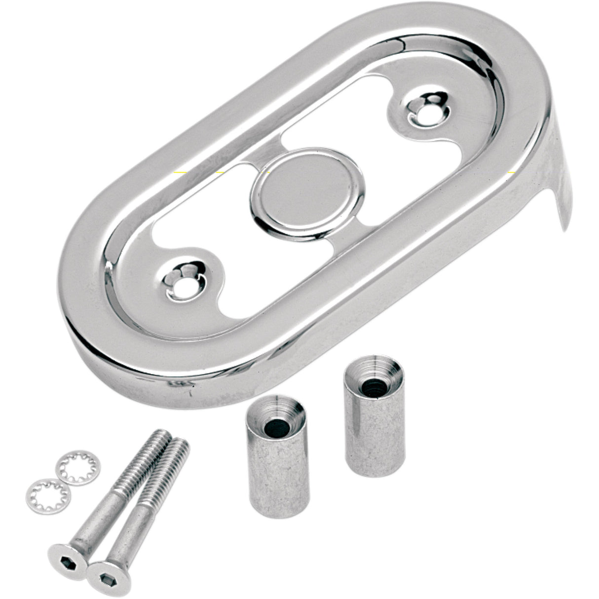 DRAG SPECIALTIES 7805-0076 Chrome Regulator Covers Regulator Cover -Harley Davidson - Chrome