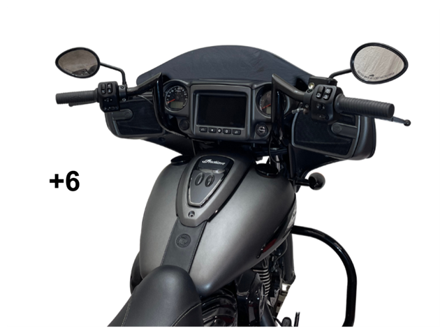 Tab Performance Indian Folsom Prison Series Handlebars | - Black, Plus 4 FOLSOM-BARS-INDIAN-BLACK-PLUS-4