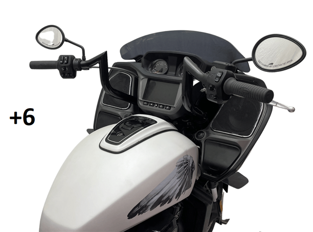 Tab Performance Indian Folsom Prison Series Handlebars | - Black, Plus 6 FOLSOM-BARS-INDIAN-BLACK-PLUS-6