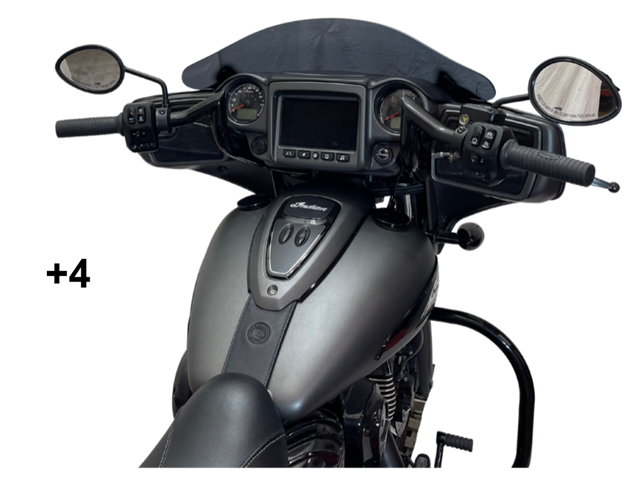Tab Performance Indian Folsom Prison Series Handlebars | - Black, Plus 4 FOLSOM-BARS-INDIAN-BLACK-PLUS-4