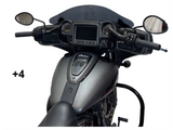 Tab Performance Indian Folsom Prison Series Handlebars | - Black, Plus 4 FOLSOM-BARS-INDIAN-BLACK-PLUS-4