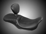 LePera Outcast GT Seat 2-Up With Backrest Black Carbon Fiber - LK-997BRGT3 For Harley Touring 2008-2023