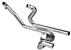 Tab Performance 2-into-2 Touring Exhaust Headers | 1993-2008 - Black H-D-TOURING-93-08-HEAD-PIPES-BLACK