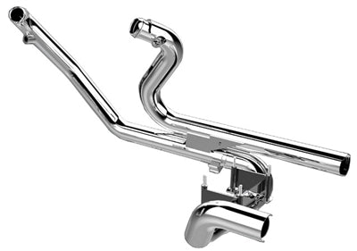 Tab Performance 2-into-2 Touring Exhaust Headers | 1993-2008 - Black H-D-TOURING-93-08-HEAD-PIPES-BLACK