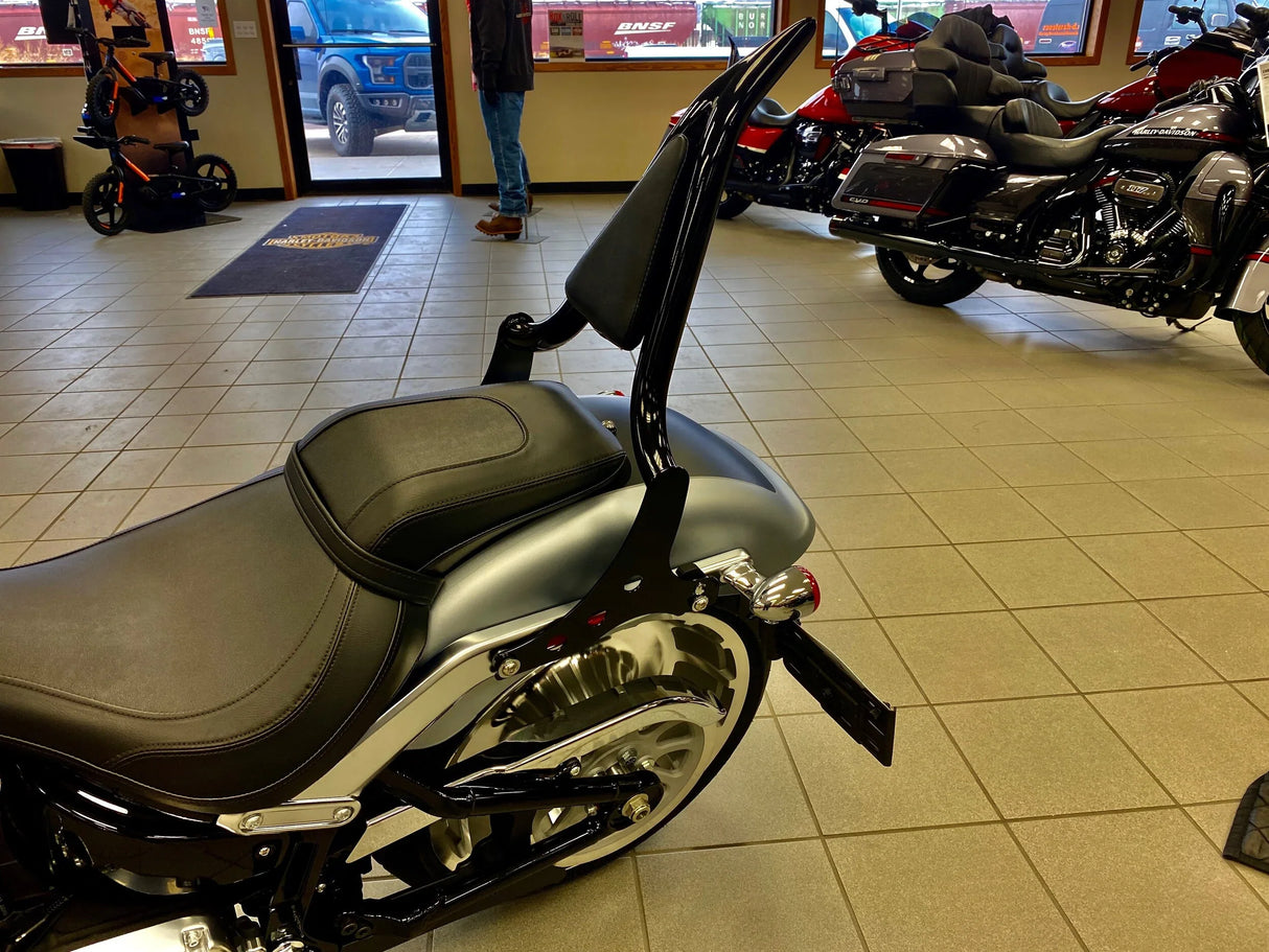 Siouxicide Choppers Breakout & Fat Boy Excalibur Detachable Sissy Bar Backrest Chrome, Short 16, 1 1/2 In, Fat Boy For Harley Softail 2018-2026