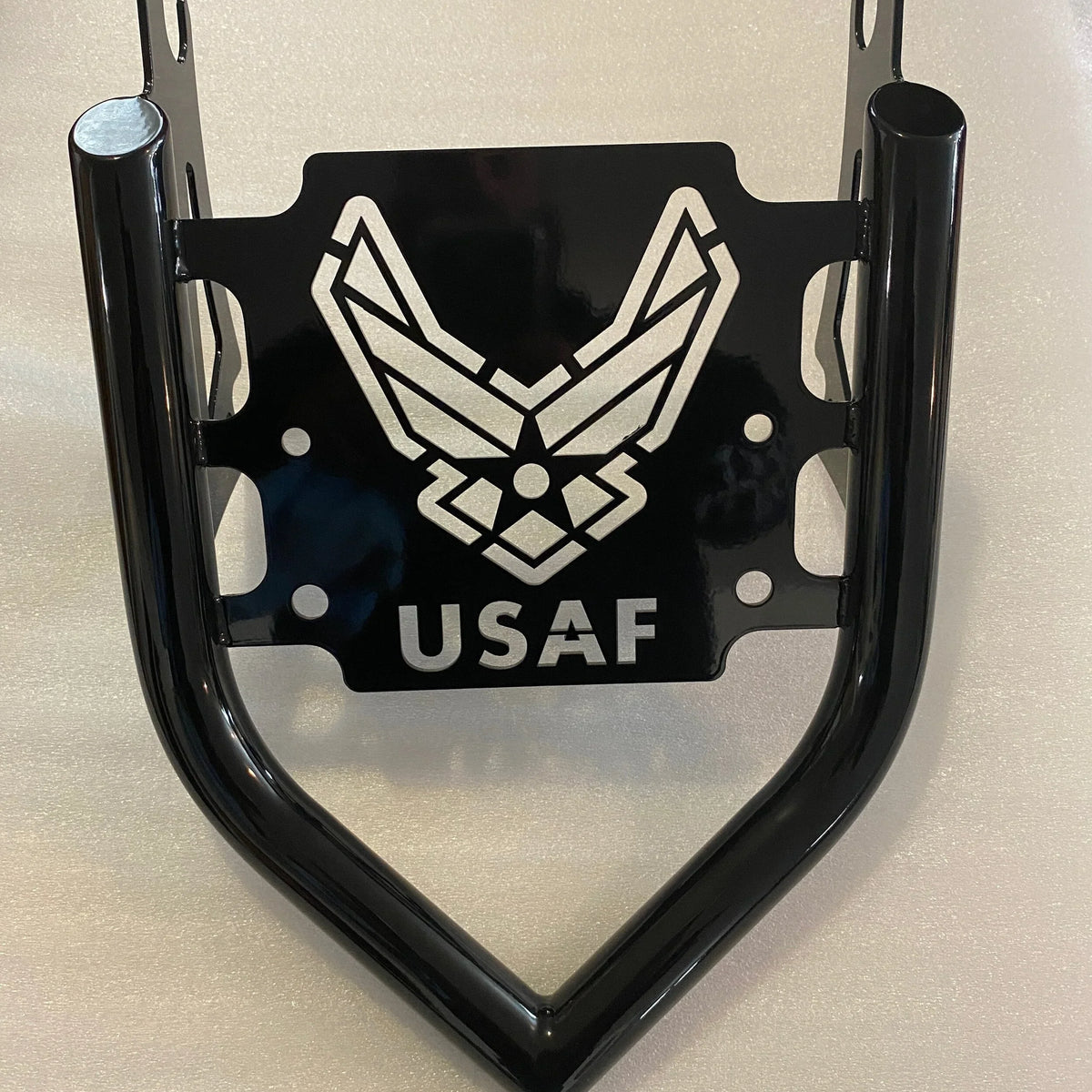 Siouxicide Choppers Indian Military Luggage Rack Usaf, Chrome For Indi ...