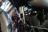 Siouxicide Choppers Sidewinderz Black, Steel Black Translucent Green, Front Lower & Front Upper For Harley Touring 2009-2023