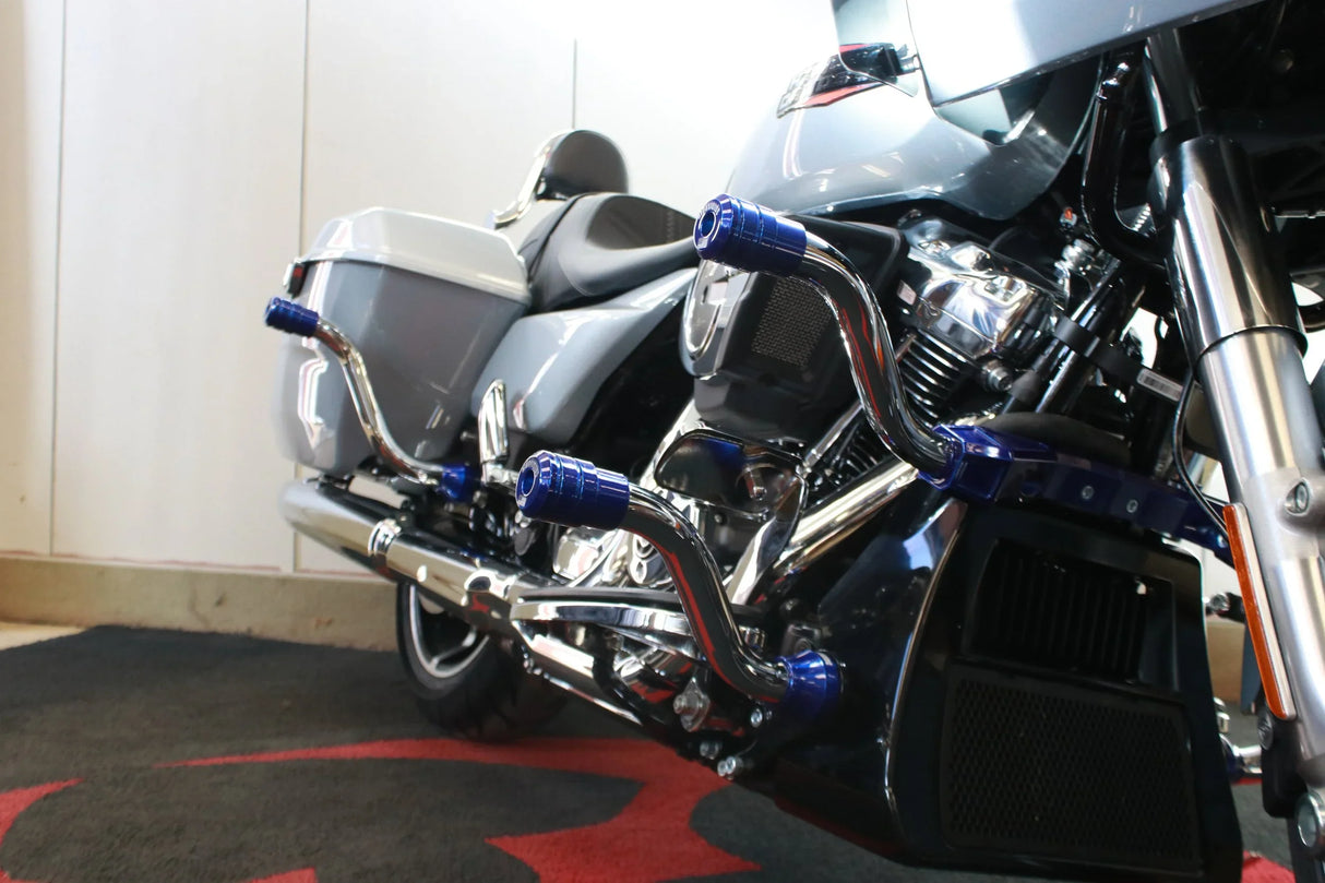 Siouxicide Choppers Sidewinderz Black, Raw Billet Aluminum, Front Upper For Harley Touring 2023-2026