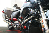 Siouxicide Choppers Sidewinderz Black, Steel Black Translucent Green, Front Lower & Front Upper For Harley Touring 2009-2023
