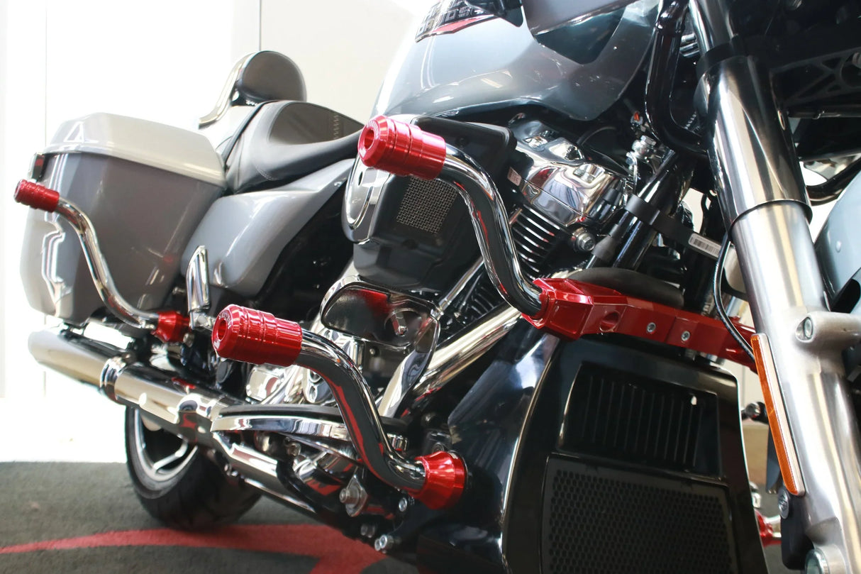 Siouxicide Choppers Sidewinderz Black, Steel Black Translucent Purple, Front Upper For Harley Touring 2023-2026