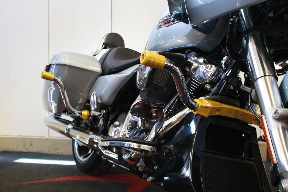 Siouxicide Choppers Sidewinderz Black, Billet Aluminum Translucent Lolli Pop Red, Front Lower & Front Upper For Harley Touring 2009-2023