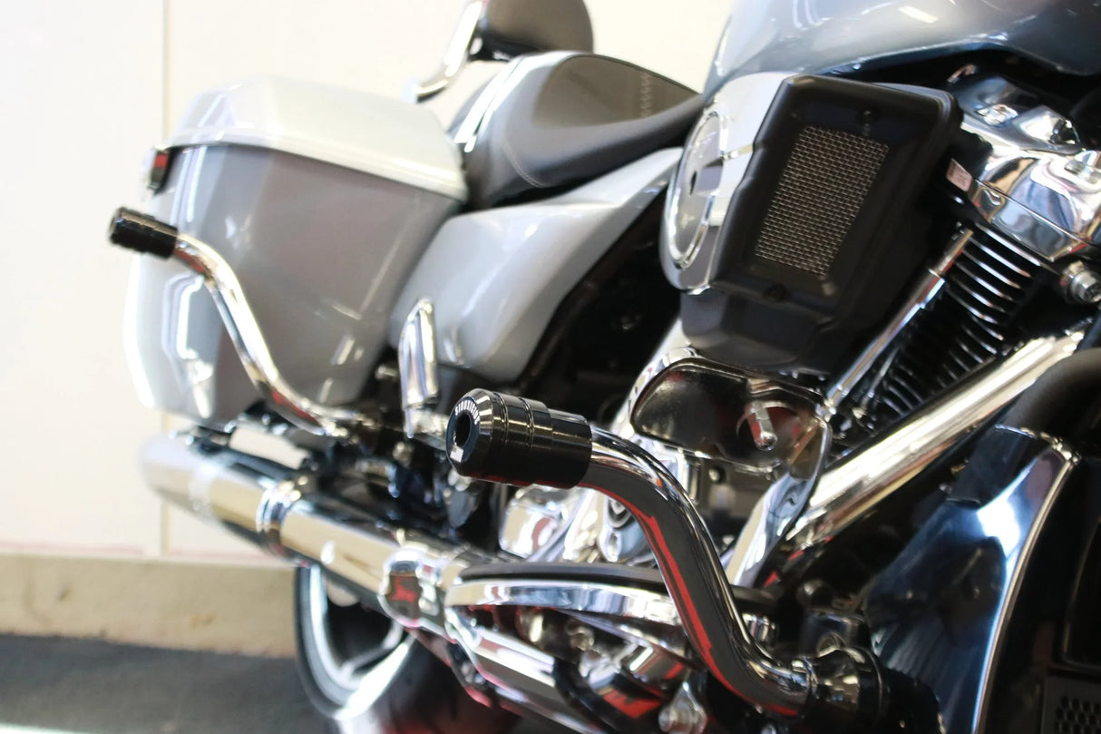 Siouxicide Choppers Sidewinderz Black, Raw Billet Aluminum, Front Lower & Front Upper For Harley Touring 2023-2026