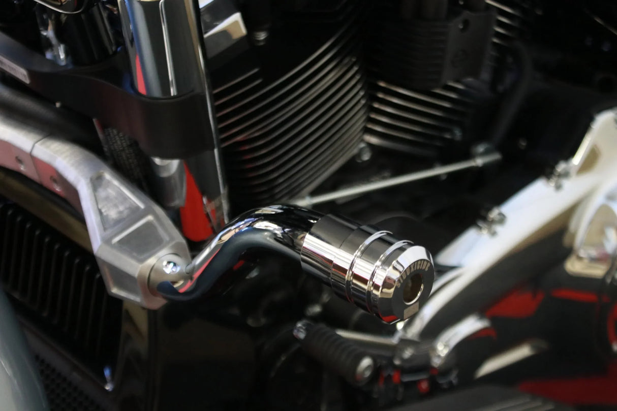 Siouxicide Choppers Sidewinderz Chrome, Billet Aluminum Translucent CVO Red, Front Upper & Front Lower & Rear For Harley Touring 2023-2026