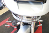 Siouxicide Choppers Sidewinderz Black, Billet Aluminum Translucent Blue, Rear For Harley Touring 2009-2023