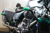 Siouxicide Choppers Sidewinderz Chrome, Steel Black Translucent Blue, Front Upper For Harley Touring 2009-2023