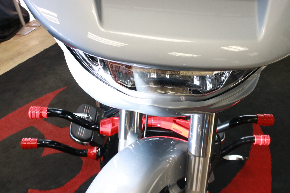 Siouxicide Choppers Sidewinderz Black, Steel Black Translucent Blue, Front Lower & Front Upper For Harley Touring 2023-2026