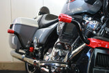 Siouxicide Choppers Sidewinderz Black, Steel Black Solid Black, Rear For Harley Touring 2009-2023