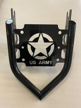 Siouxicide Choppers Indian Military Luggage Rack - USAF, Satin Black