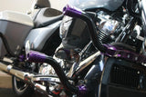 Siouxicide Choppers Sidewinderz Black, Steel Black Translucent Green, Front Lower & Front Upper For Harley Touring 2009-2023
