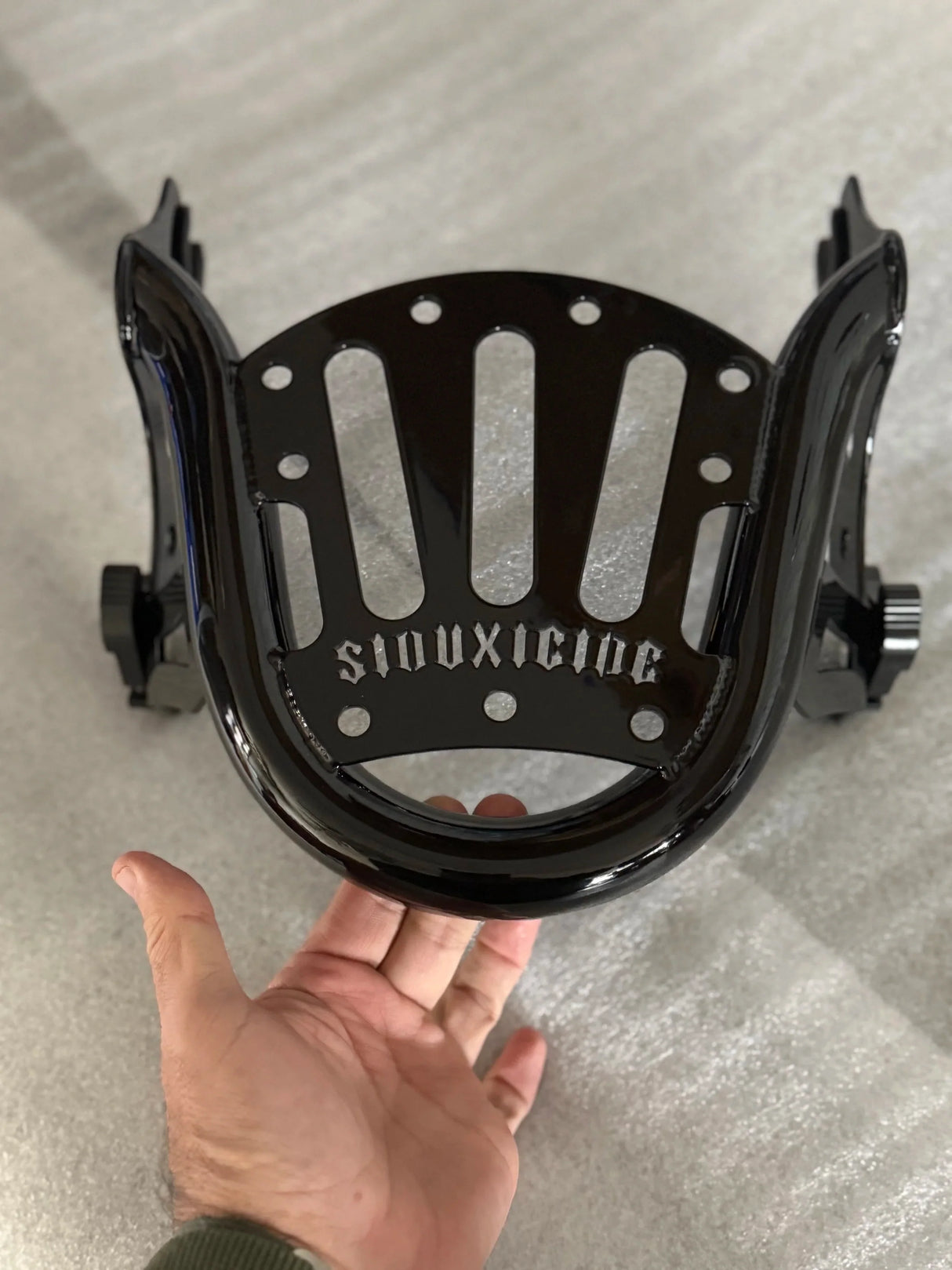 Siouxicide Choppers Halow Touring Luggage Rack - Chrome, For 2009-Up Touring Models