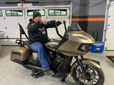 Siouxicide Choppers Indian Handlebars - Stock + 6 Inches, 1 1/2 in, Gloss Black, For 2020-Up Challenger