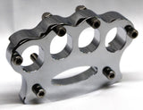 Siouxicide Choppers Brass Knuckle Brake Pedal Cover - Chrome