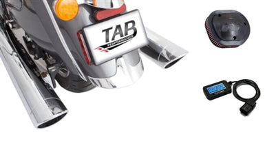 Tab Performance Indian Chief Stage 1 Kit Chrome Slip-On Exhaust, PV3-2902C Tuner, K&N - CHIEF-STG1-211-1290-PL-1814-C-4 For Indian Chief 2014-2021