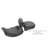 Mustang Vintage Super Solo Vinyl Seat With Removable Driver Backrest Drivers Backrest - 79446 For Harley Touring 2008-2025
