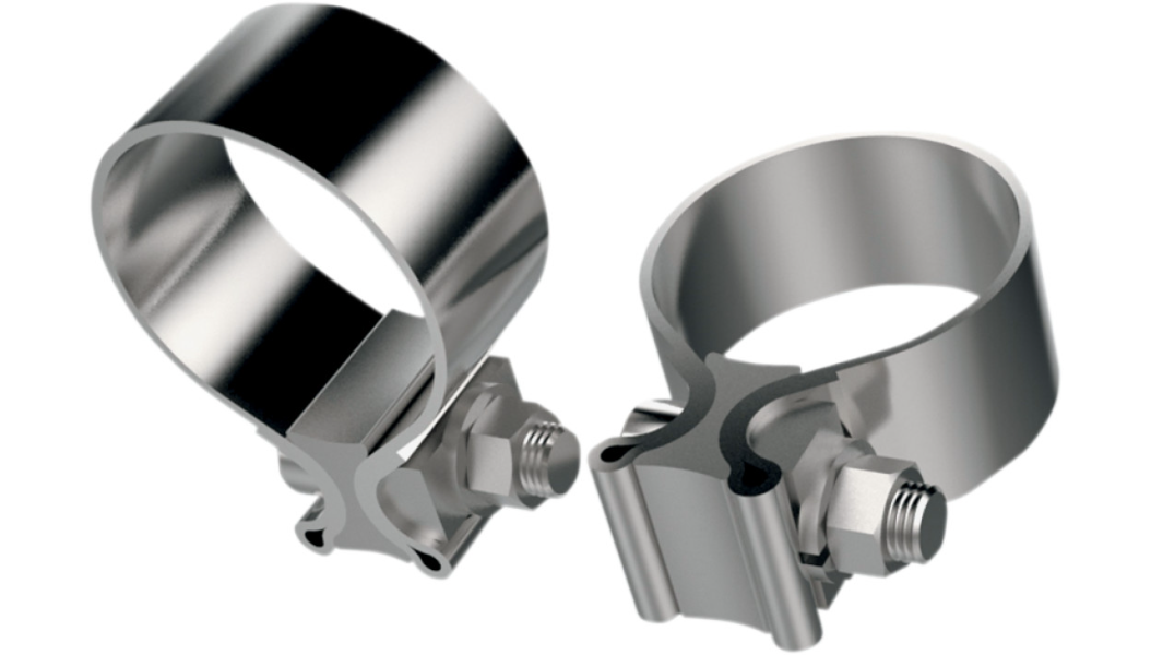 Khrome Werks - Stainless Steel Muffler Clamps - 203030