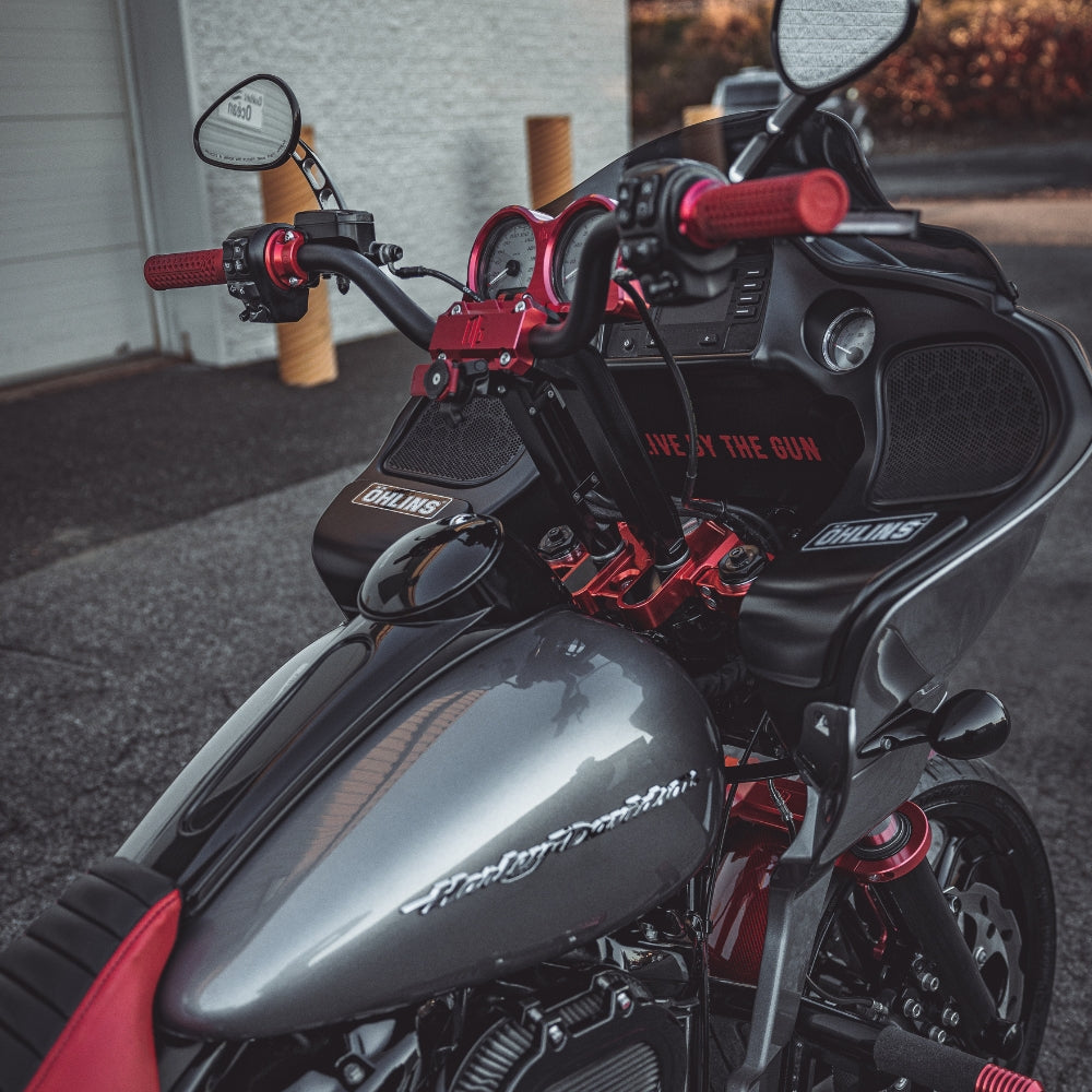 Original Garage Moto OG 10.5" Pull Back Risers For Harley Softail 2018